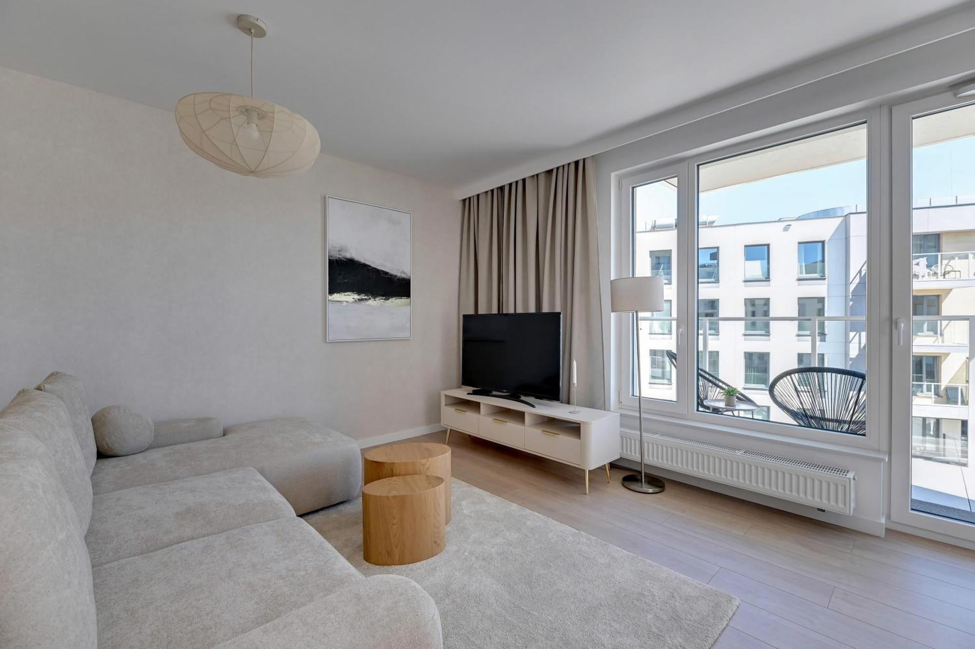 Przystan Letnica Seaside By Downtown Apartments Gdansk Oda fotoğraf